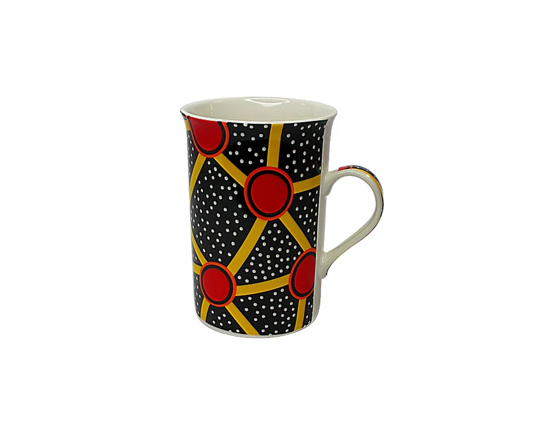 Coffee Mug Aboriginal Design - Dhalaru Gogo (Talaroo Springs) Design - Jedess Hudson