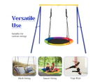 Costway Metal Swing Stand A-Frame Outdoor Hammock Rack, Playground Garden Yard Play Center, ren Gift(No Swing Seat)