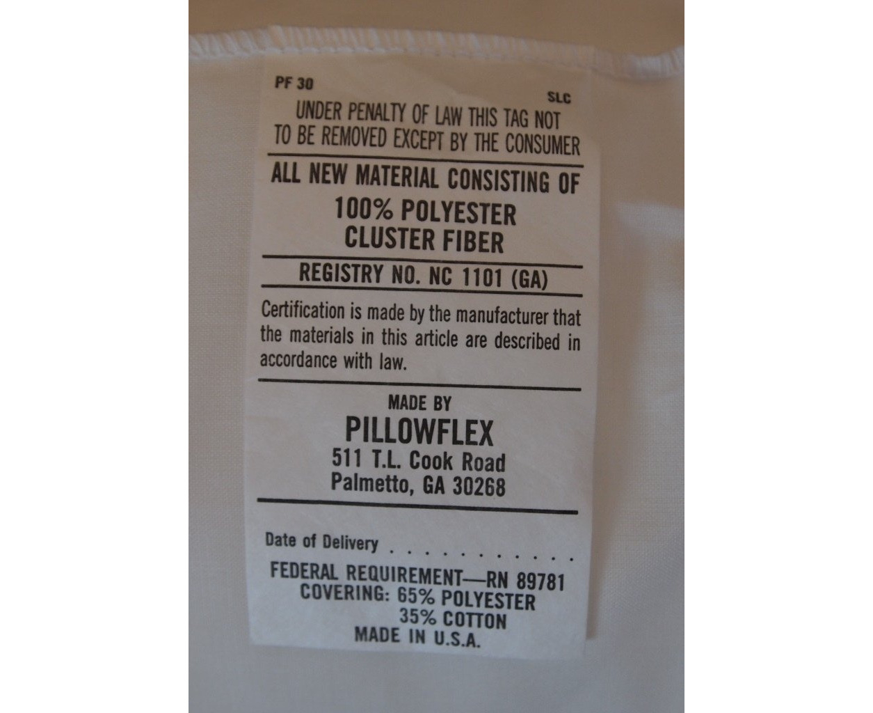 Pillowflex Cluster Fibre Pillow Form Insert - Made in USA