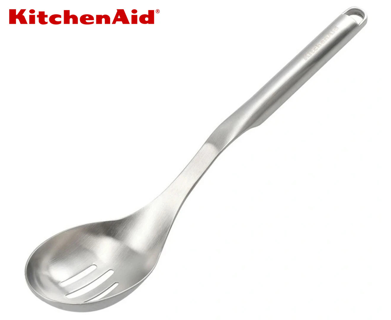 KitchenAid Stainless Steel Slotted Spoon Kitchen Cooking Utensil 34cm Silver