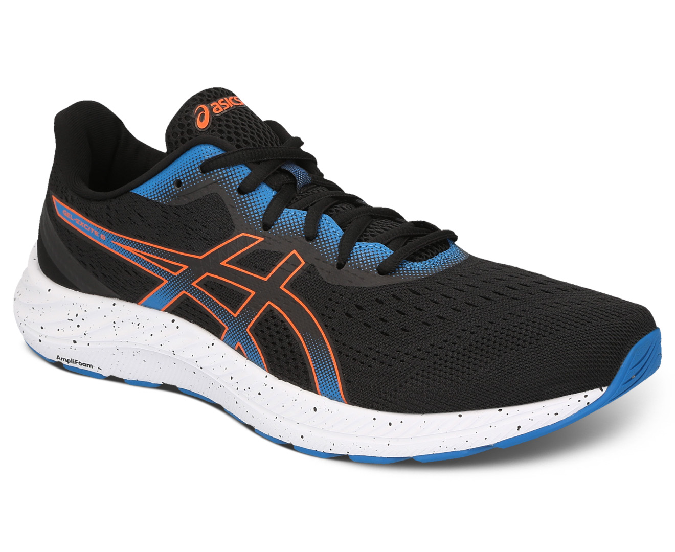 ASICS Men's GEL-Excite 8 Running Shoes - Black/Marigold Orange | Catch ...