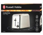 Russell Hobbs 2-Slice Stainless Steel Toaster - Silver/Black RHT82BRU