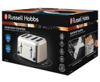 Russell Hobbs RHT514BRU Addison 4 Slice Toaster Brushed Stainless Steel 1670W