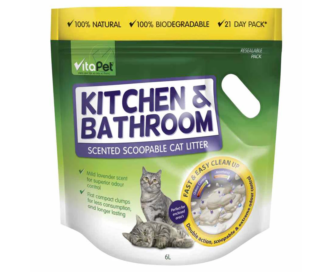 Vitapet Cat Litter Bathroom Kitchen 6kg