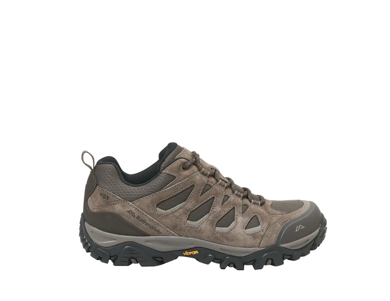 Kathmandu Mornington Men's Low Waterproof Hiking Shoes  Sneaker  Athletic - Brown Gunsmoke