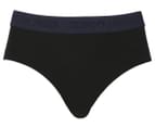 Tommy Hilfiger Women's Embossed Logo Elastic Hipster Briefs 3-Pack - Black/Grey/Print 4