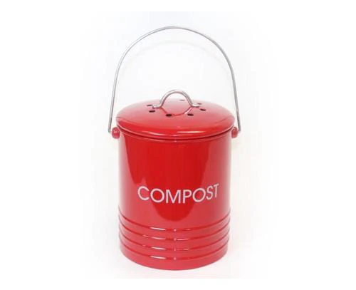 Kitchen Composter (Red) - 16x20cm