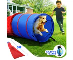 Pet Dog Tunnel Puppy Agility Equipment Interactive Toys Exercise Training with Carrying Case