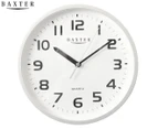 Baxter 25cm Adams Wall Clock - Silver