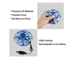 Adore Mini UFO RC Drone Quad Induction UFO Flying Toy Hand-Controlled For Kids-Red