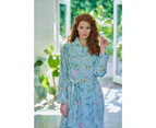 PIP Studio Les Fleurs Cotton Bath Robe - Blue