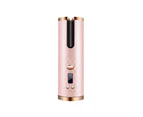 Cordless Auto-Rotating Ceramic Portable Hair Curler - Pink