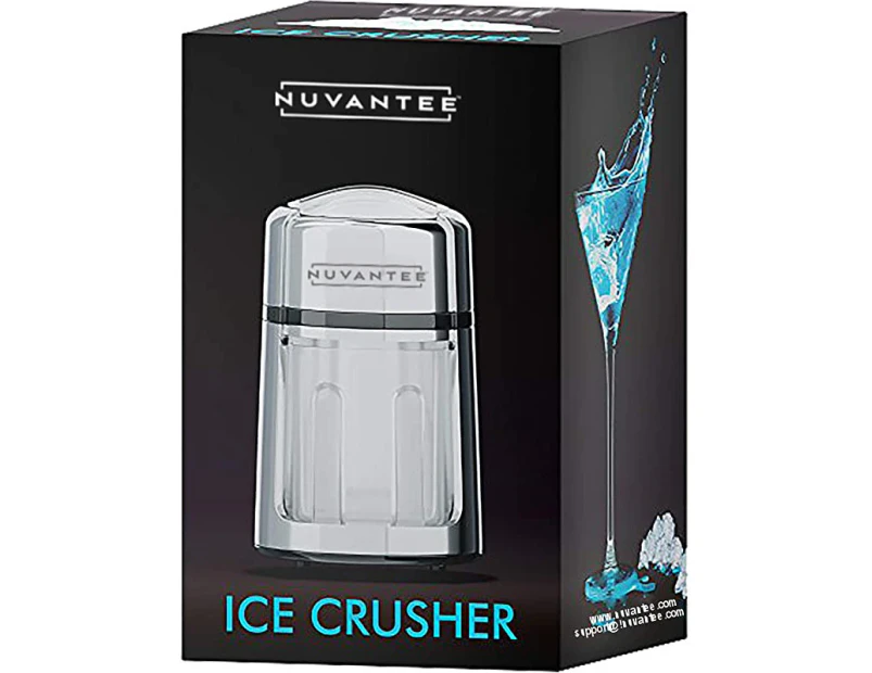 Innovee Manual Ice Crusher With Rust-Proof Zinc Alloy Construction – Carbon Steel 430 Blade Crushes Ice to Your Desired Fineness – Non-Slip – Easy to Use I