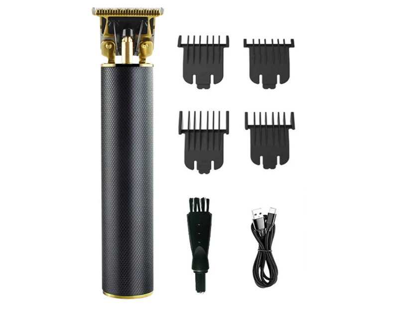 Rechargeable Professional Electric Hair Trimmer Grooming Kit - Black