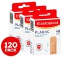 3 x Elastoplast Plastic Plasters 40pk 1