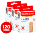 3 x Elastoplast Plastic Plasters 40pk