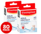 2 x Elastoplast Aqua Protect Plasters 40pk