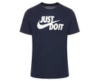 Nike Men's Just Do It Tee / T-Shirt / Tshirt - Obsidian/White