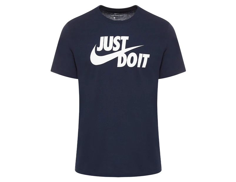 Nike Men's Just Do It Tee / T-Shirt / Tshirt - Obsidian/White