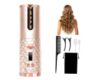 Beakey Portable Automatic Hair Curler Cordless Wand Curling Iron Fast Heating Hair Curler-Pink