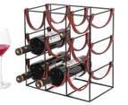 Ortega Kitchen 9-Bottle Wine Rack - Black