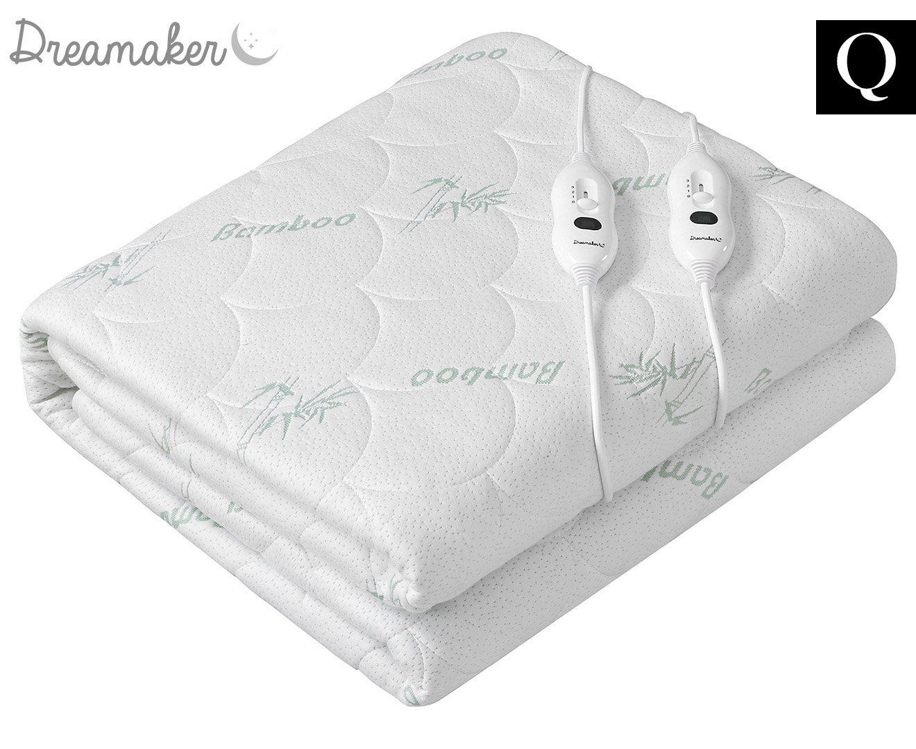 Dreamaker Bamboo Quilted Queen Bed Electric Blanket Catch .au