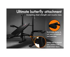 Black Lord Weight Bench 8in1 Press Multi-Station Fitness Home Gym Equipment