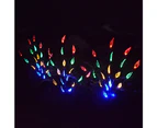 3PCS Solar Powered LED Leaf Tree Branch Lights Set - Multicolor
