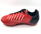 Admiral Kids Football Boots  - Master Control FG Black/Red - Red
