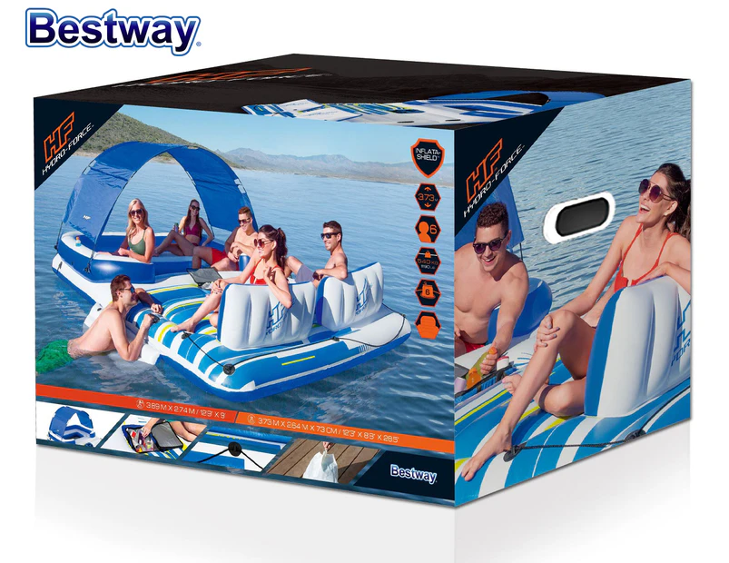 Bestway Kayak Inflatable Rapid 3 Person Canoe Sea Blow Up Fishing Boat Raft  Touring Adventure 381cm