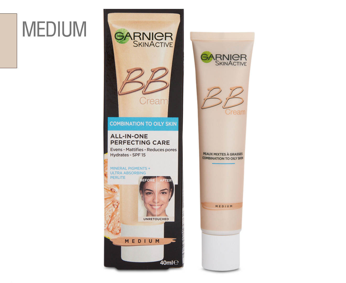 Garnier All-In-One Perfecting Care BB Cream for Combination To Oily ...