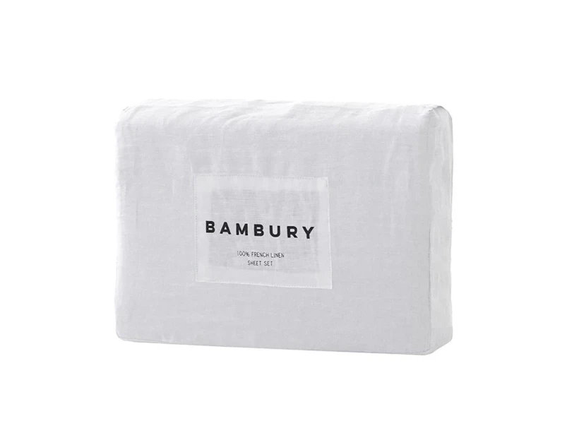 Bambury French Linen Sheet Set - Ivory
