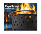 Ozark Home Fire Pit BBQ Charcoal Grill Ring Portable Outdoor Kitchen Fireplace 32"