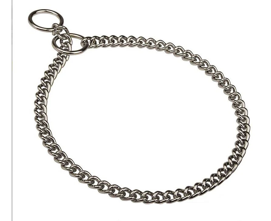 Dog Chain Sprenger Check Collar Round Link Chrome Plated Choker Med Heavy 2.5mm 65Cm