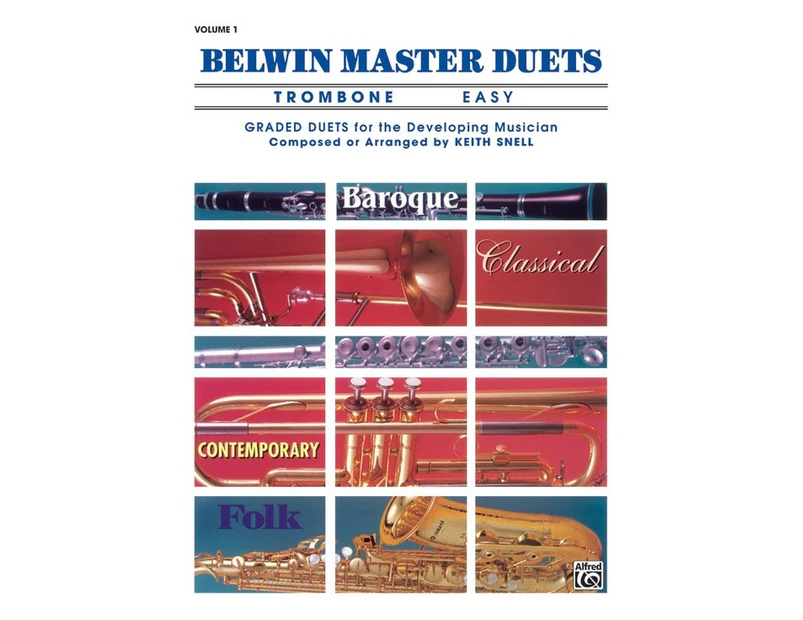 Belwin Master Duets Easy Book 1 Trombone