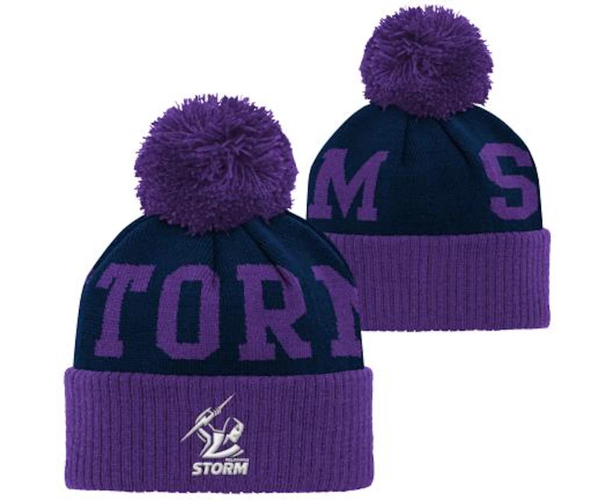 Melbourne Strom NRL 2021 Pom Pom Beanie