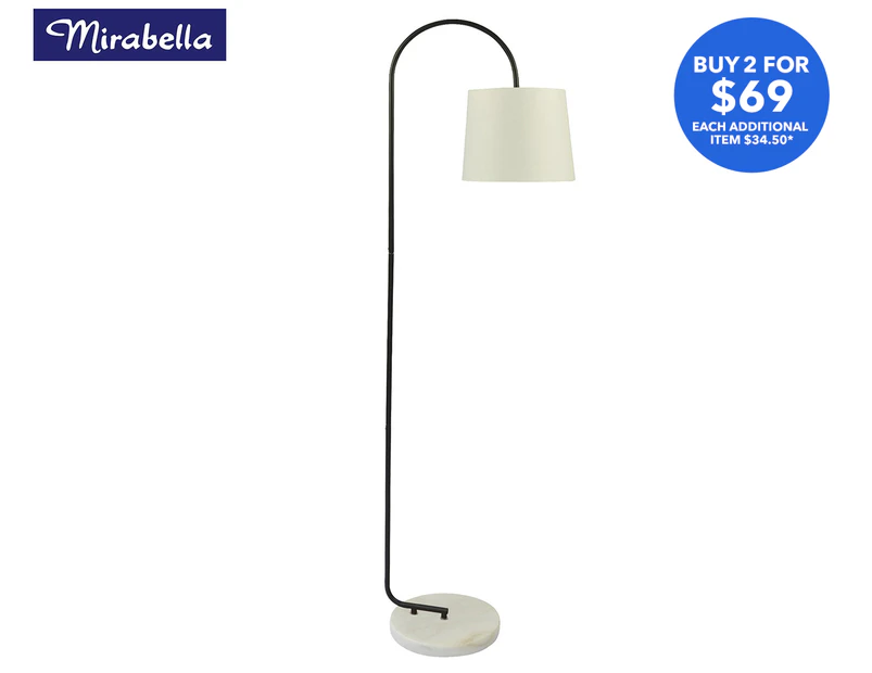 Mirabella Morton Floor Lamp - Black/White