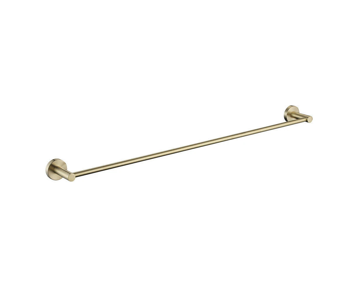 Decaura Brushed Gold Single Towel Rail 750mm Holder Bathroom 304 Stainless Steel Wall Mounted