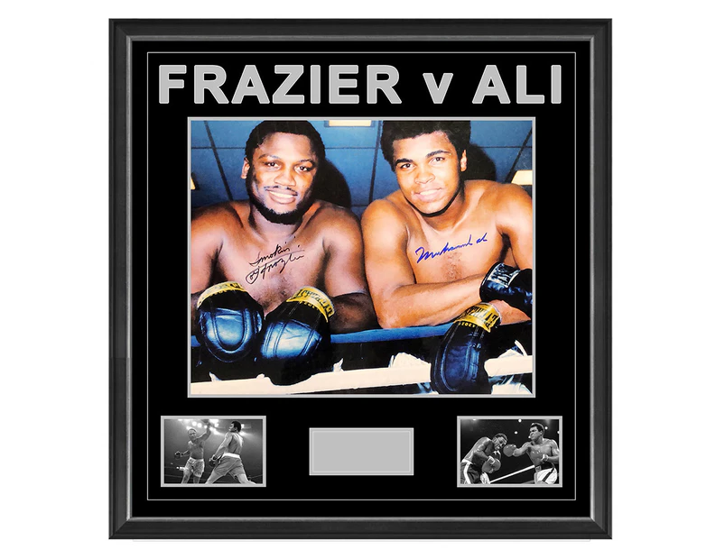 Boxing - Muhammad Ali & Joe Frazier - Dual Signed & Framed 16x20 Photo