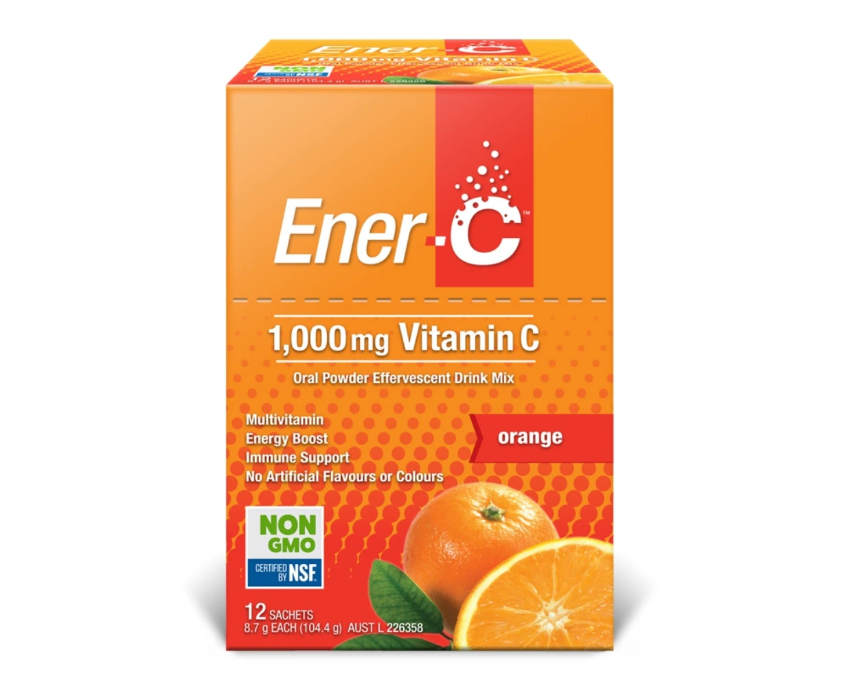 Martin & Pleasance EnerC 1000mg Vitamin C Drink Mix Orange Sachets 12pk