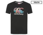 Canterbury Youth Boys' Uglies Tee / T-Shirt / Tshirt - Black