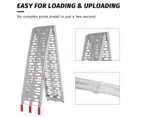 Advwin 2.3M 340KG Loading Ramp Aluminum Folding Light Equipment ATV Motorcycle