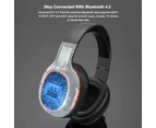 Ausdom M09 Bluetooth Foldable Over-Ear Wired Wireless Headphones - Black