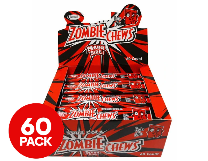 60 x Zombie Chews Cola 28g