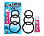 Super Silicone Cock Kit Black