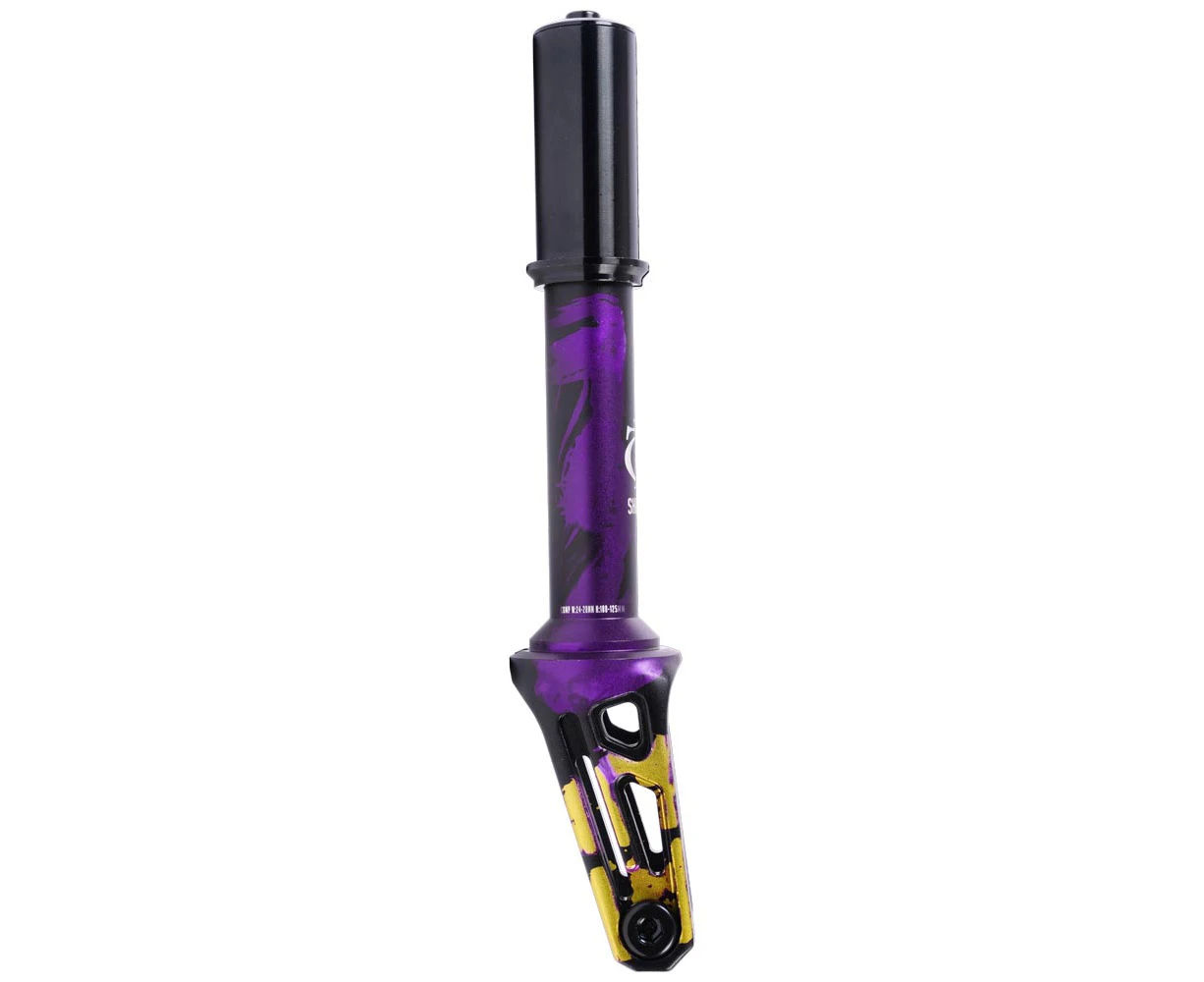 Oath Shadow IHC Scooter Forks - Black/Purple/Yellow