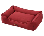 Paws & Claws Large PIA Walled Pet Bed - Berry