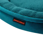 Paws & Claws Large Moscow Round Pet Bed - Teal