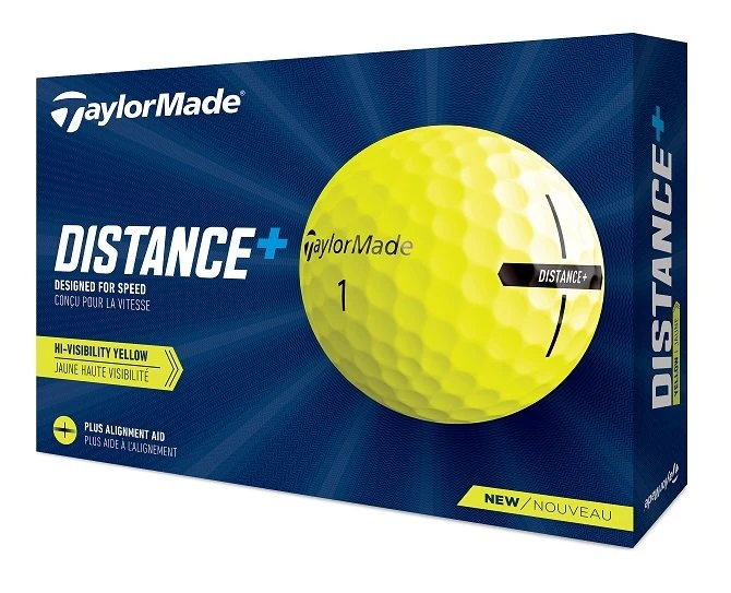 TaylorMade 2021 Distance+ Golf Balls - Yellow