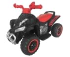 Kids' Quad Raptor Electric 6V Ride-On Toy Bike - Black/Red 1